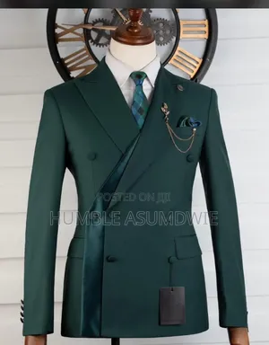 Quality Gold Double-Breasted Wedding Suit