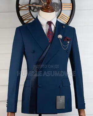 Quality Gold Double-Breasted Wedding Suit