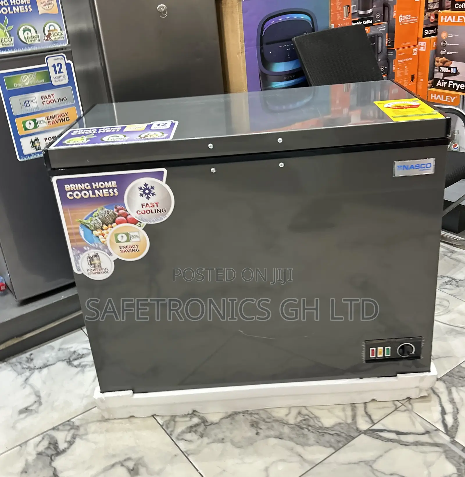 Fast Quality 250 Liters Electric Nasco Singledoor Nas-350fl Freezer