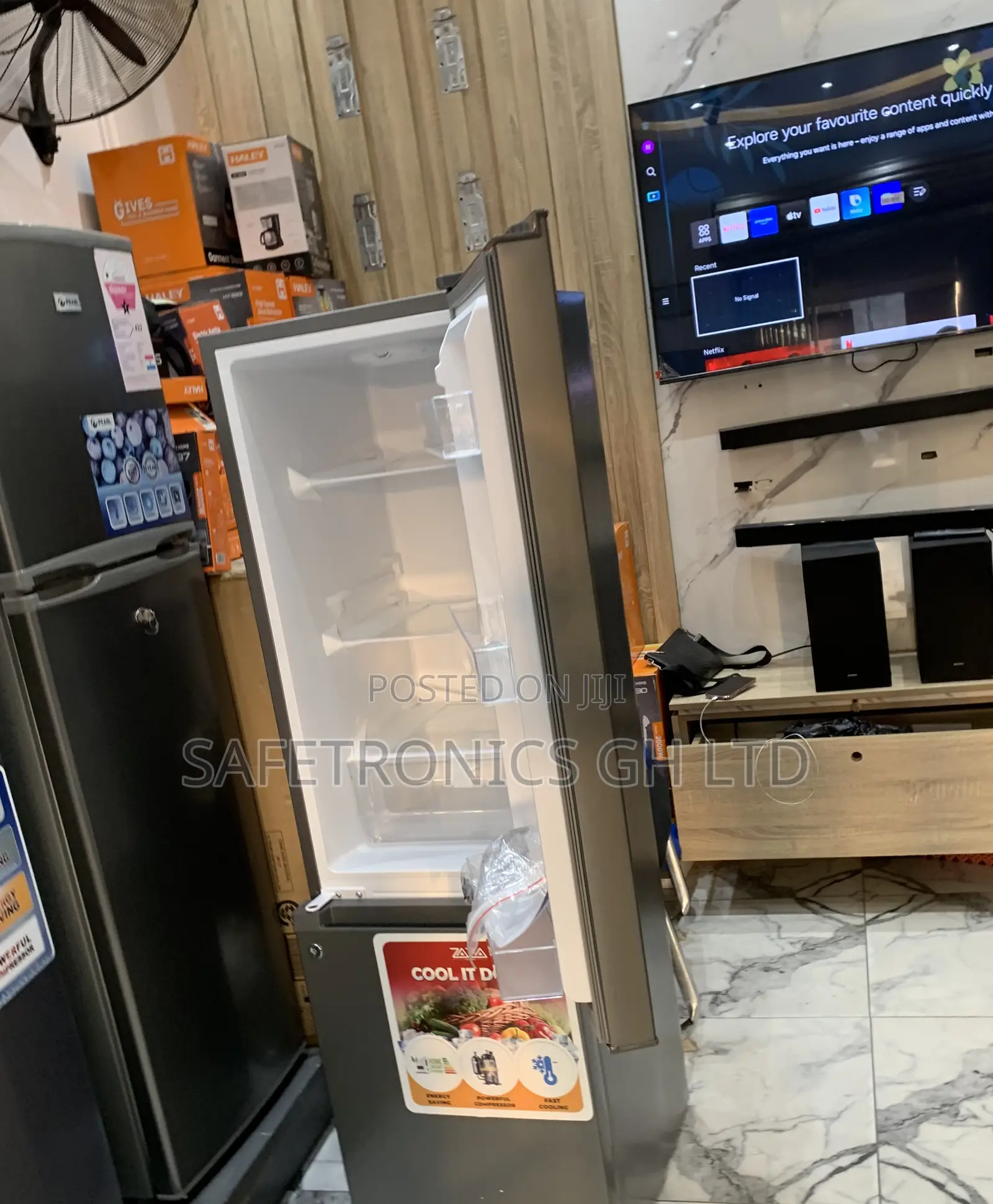 Durable Bottomfreezer Doubledoor Gray Zara-240bf Fridge