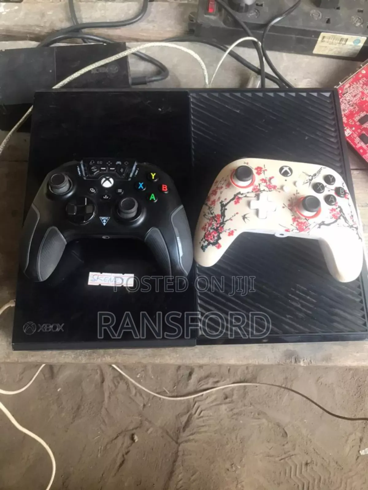 Xbox One With Two Controllers and Games