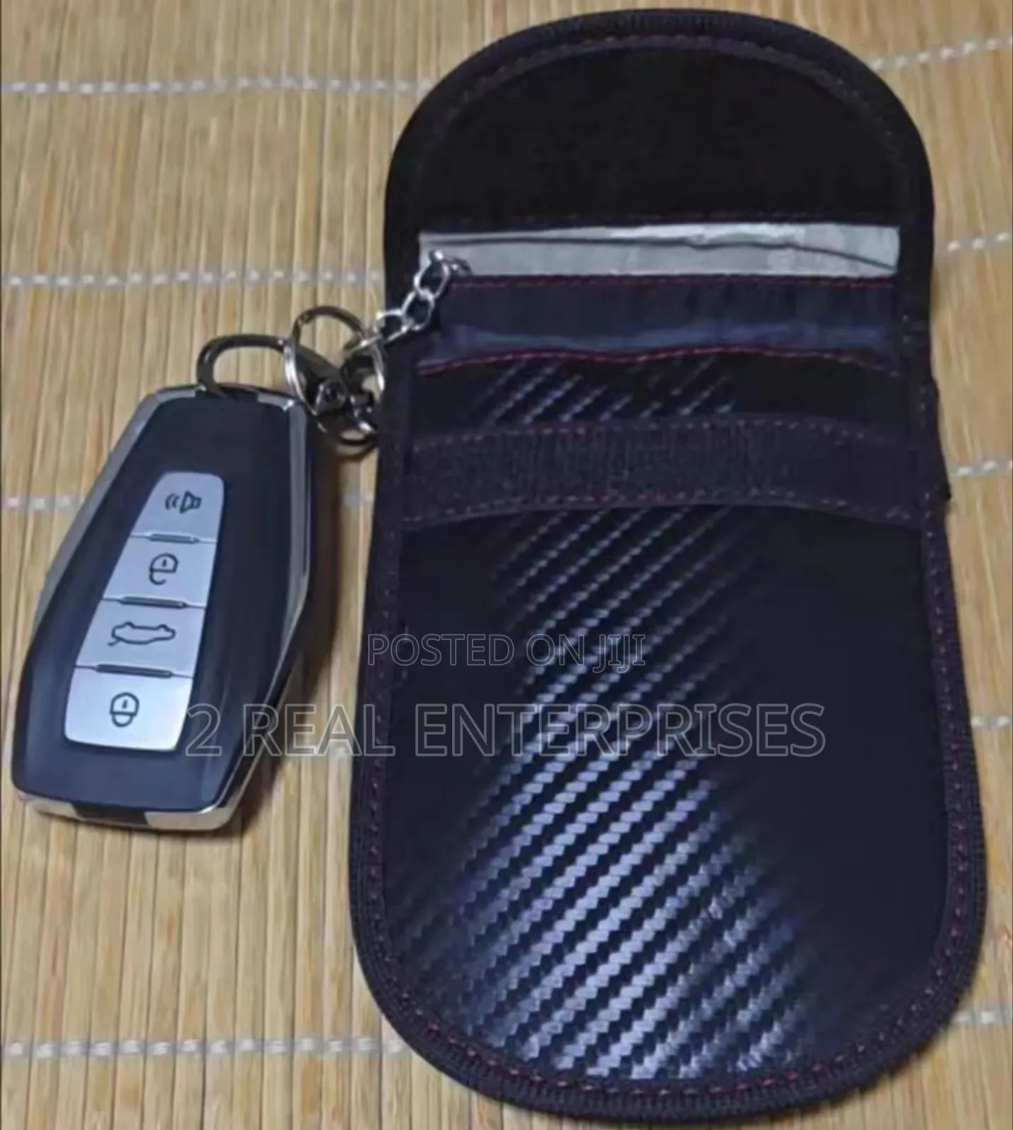Genuine Faraday Bag / Pouch for Car Keys With Hooks Small Size From Uk