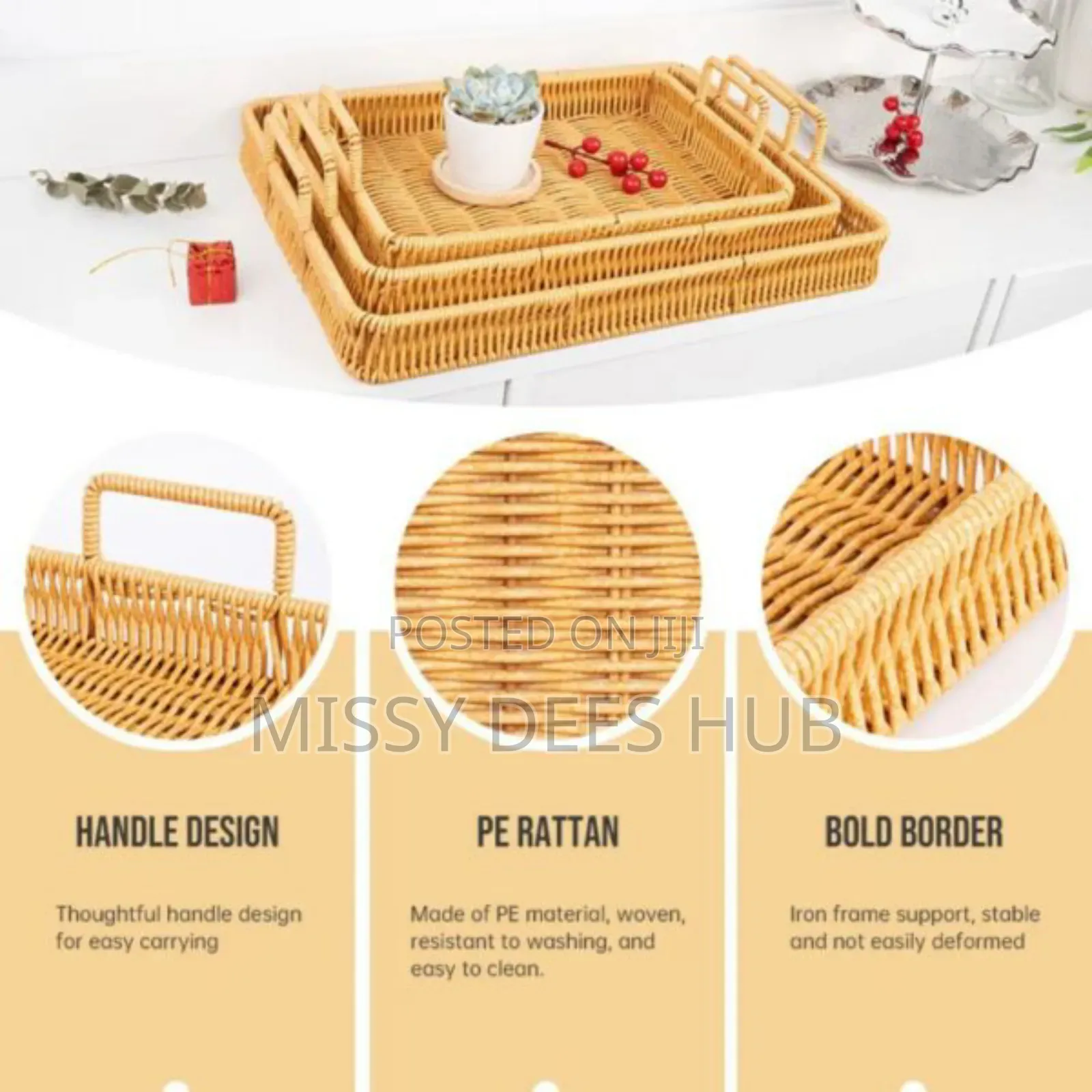 Multipurpose Woven Trays