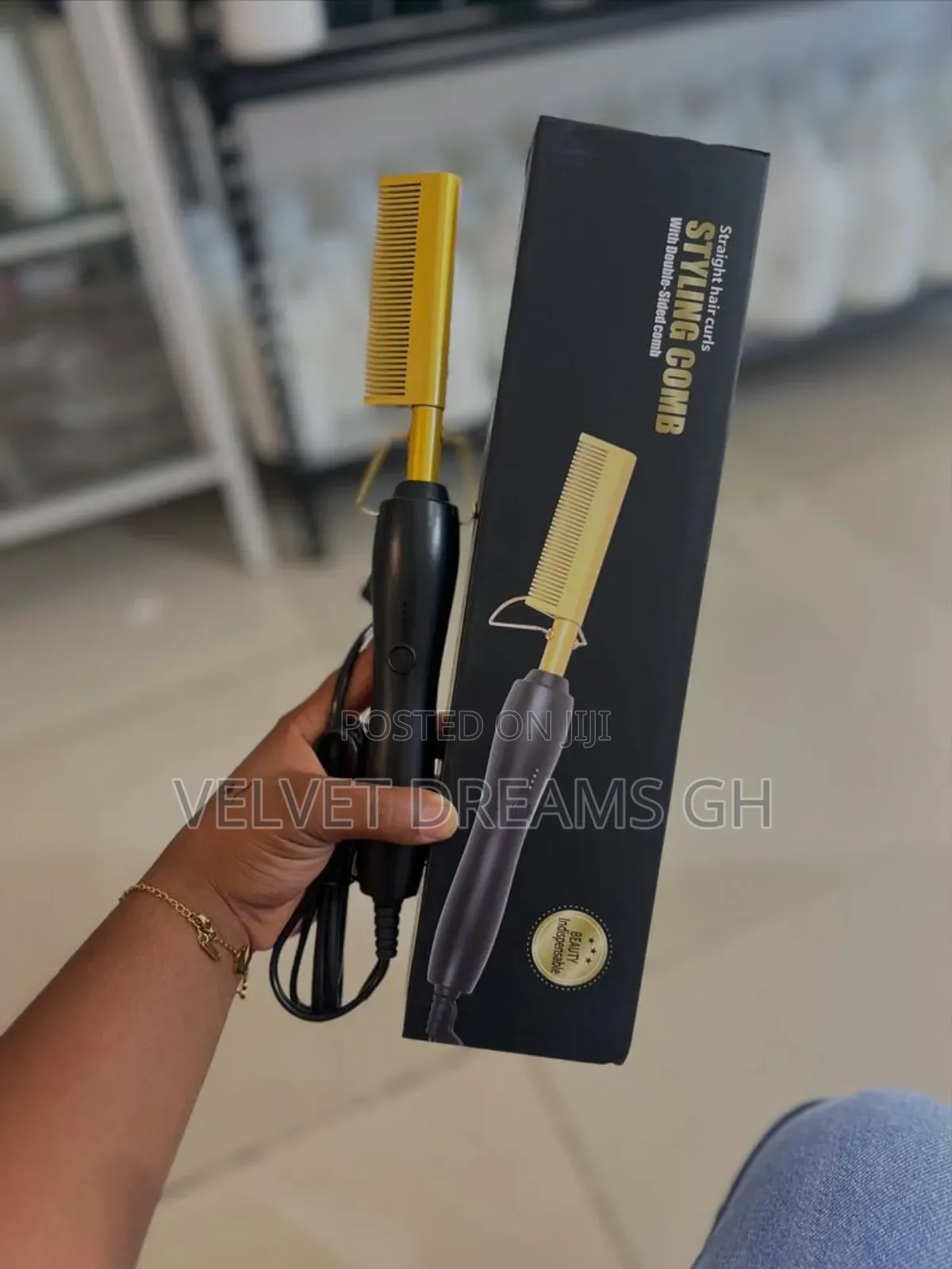 Electric Hot Comb for Straight, Smooth, and Neat Hair