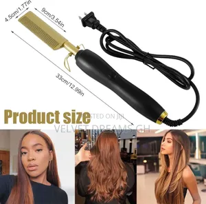 Electric Hot Comb for Straight, Smooth, and Neat Hair