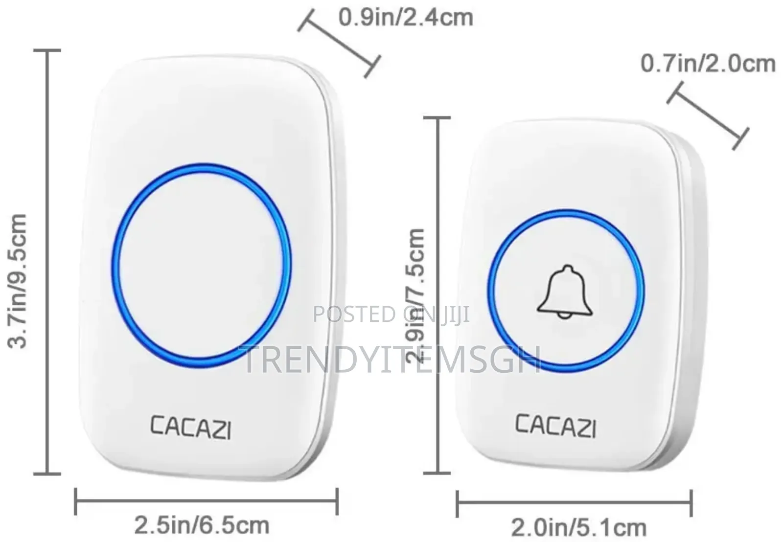 300m Waterproof Wireless Doorbell (Battery Operated)
