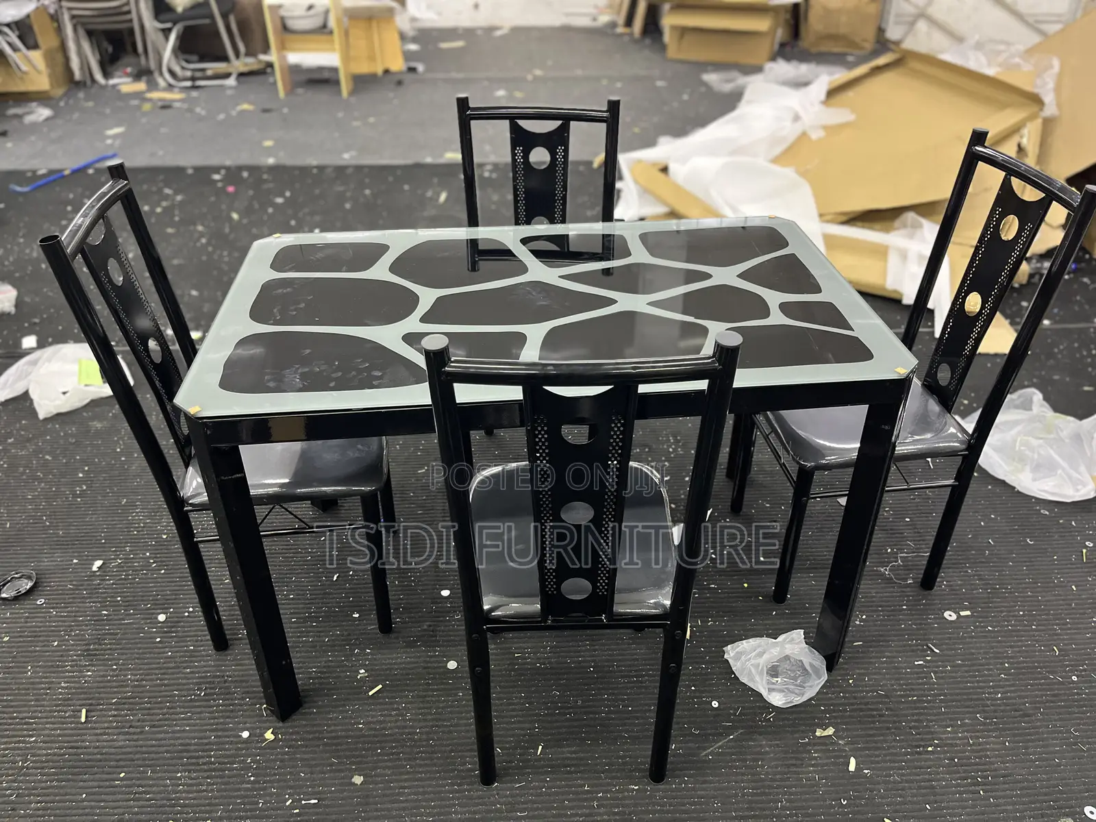 Quality Glass Dining Sets With 4chairs