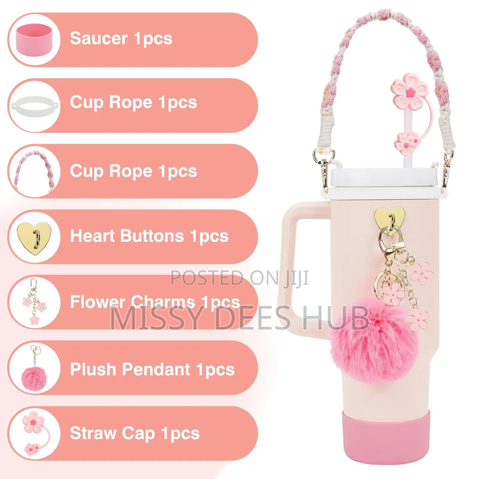 7pcs Stanley Cup Accessories Set