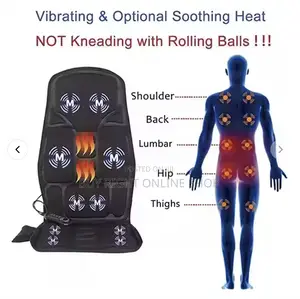 Massage Cushion For Back, Waist, Thighs (Car/Home) - Black