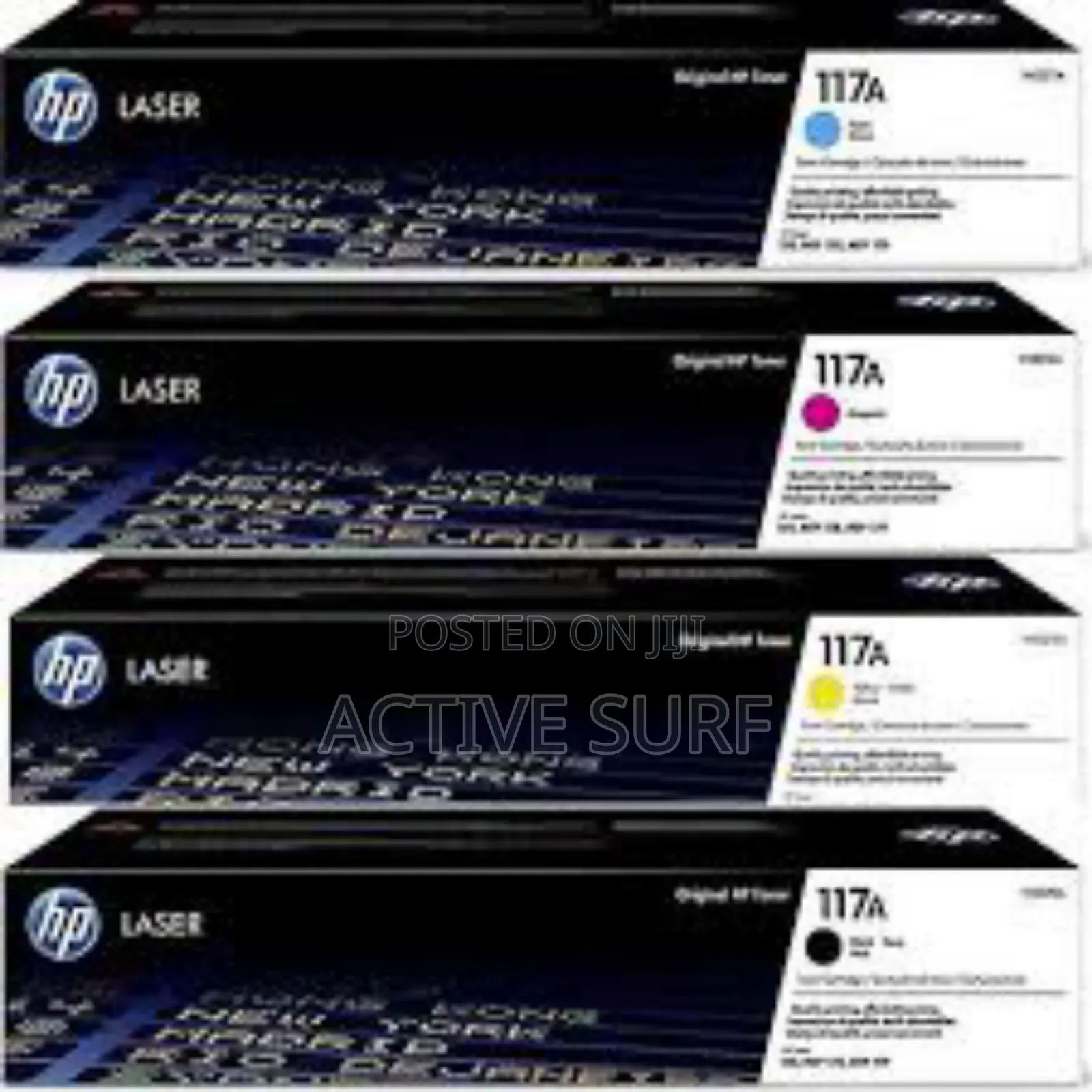 Hp 117a Original Toner Cartridge, All Color Available, Sharp Prints.