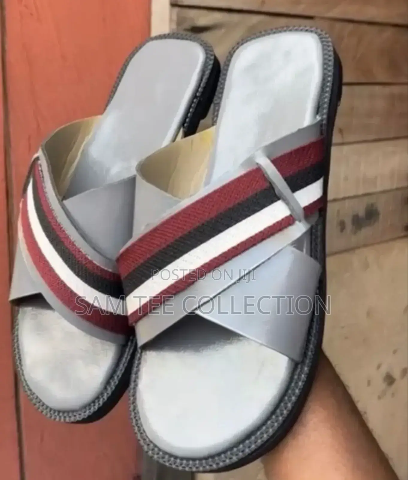 Fashion Men's Casual Cross Suede Slippers. Free Delivery to Anywhere