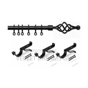 Curtain Rod Strong, Adjustable Stylish