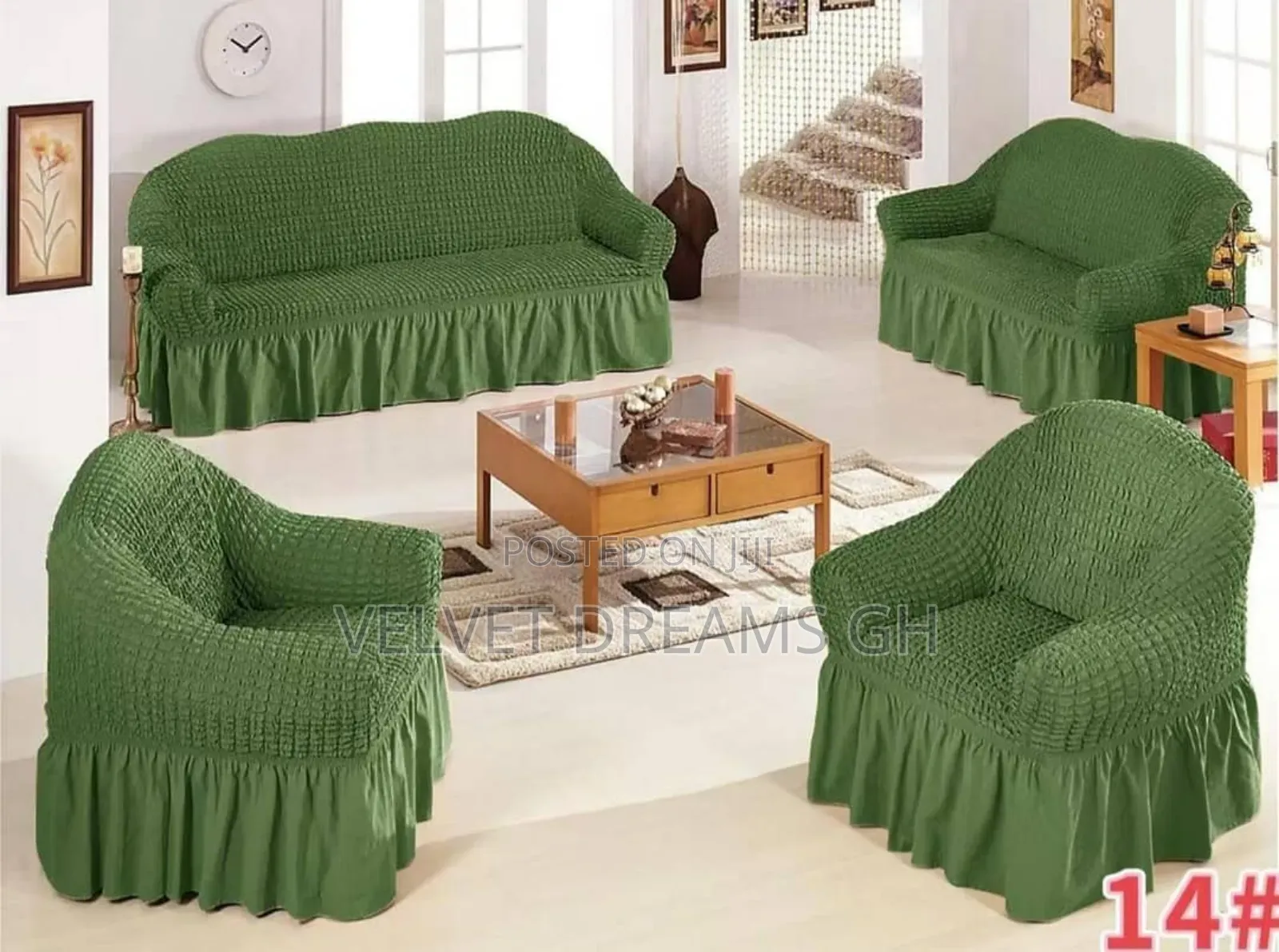 Home Stretch Sofa Cover, Skirt-Style Sofa Protector,