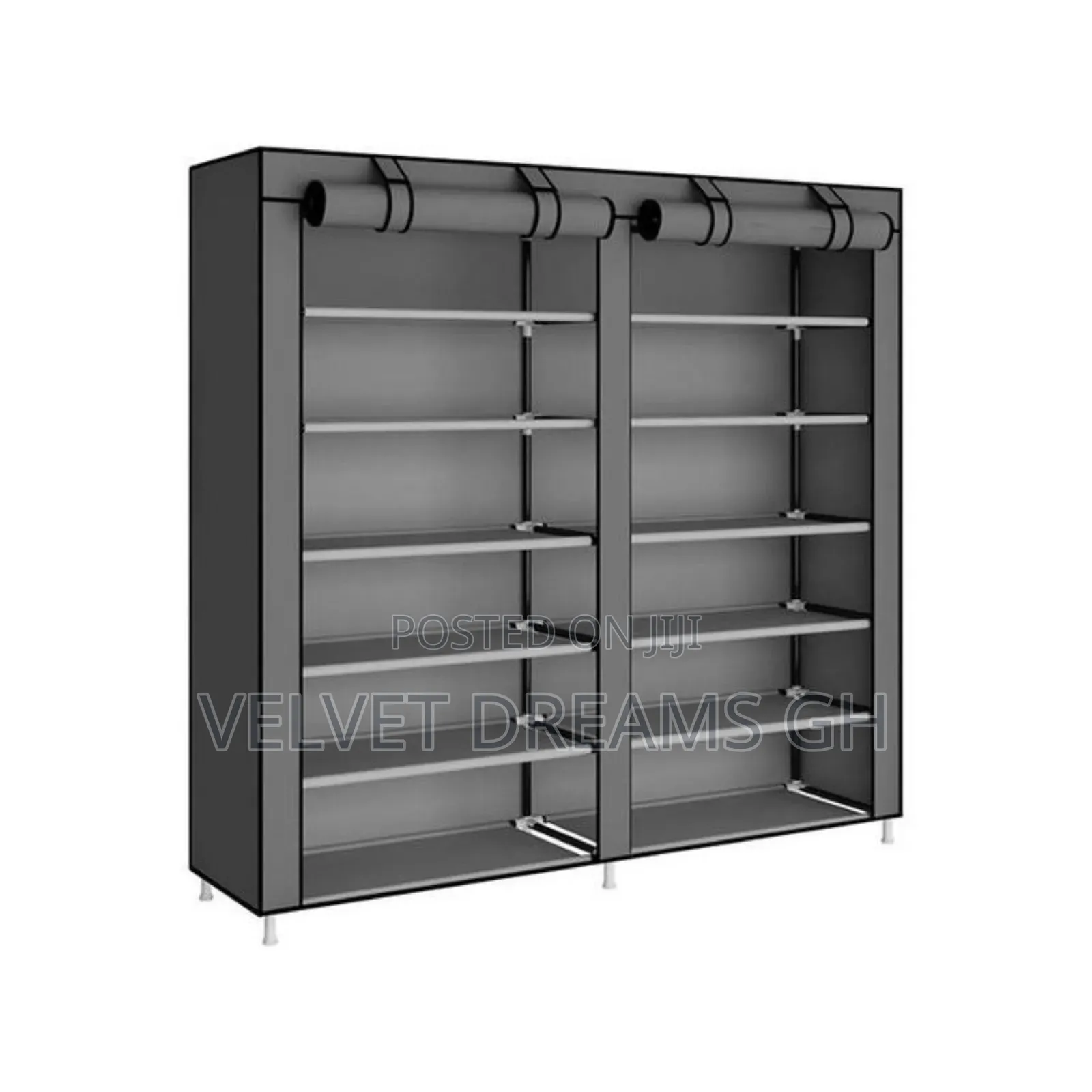 6 Tier Double Door Shoe Rack