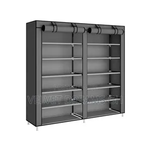 6 Tier Double Door Shoe Rack