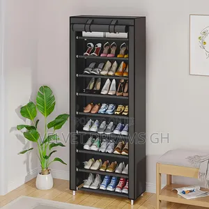 10 Storey Capacity Shoe Rack With Dust Cover
