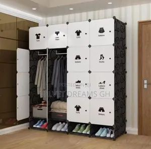 16 Cubes Plastic Wardrobe