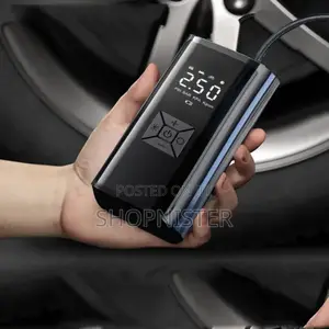 Portable Cordless Tyre in Car Pump With Led Light Power Bank