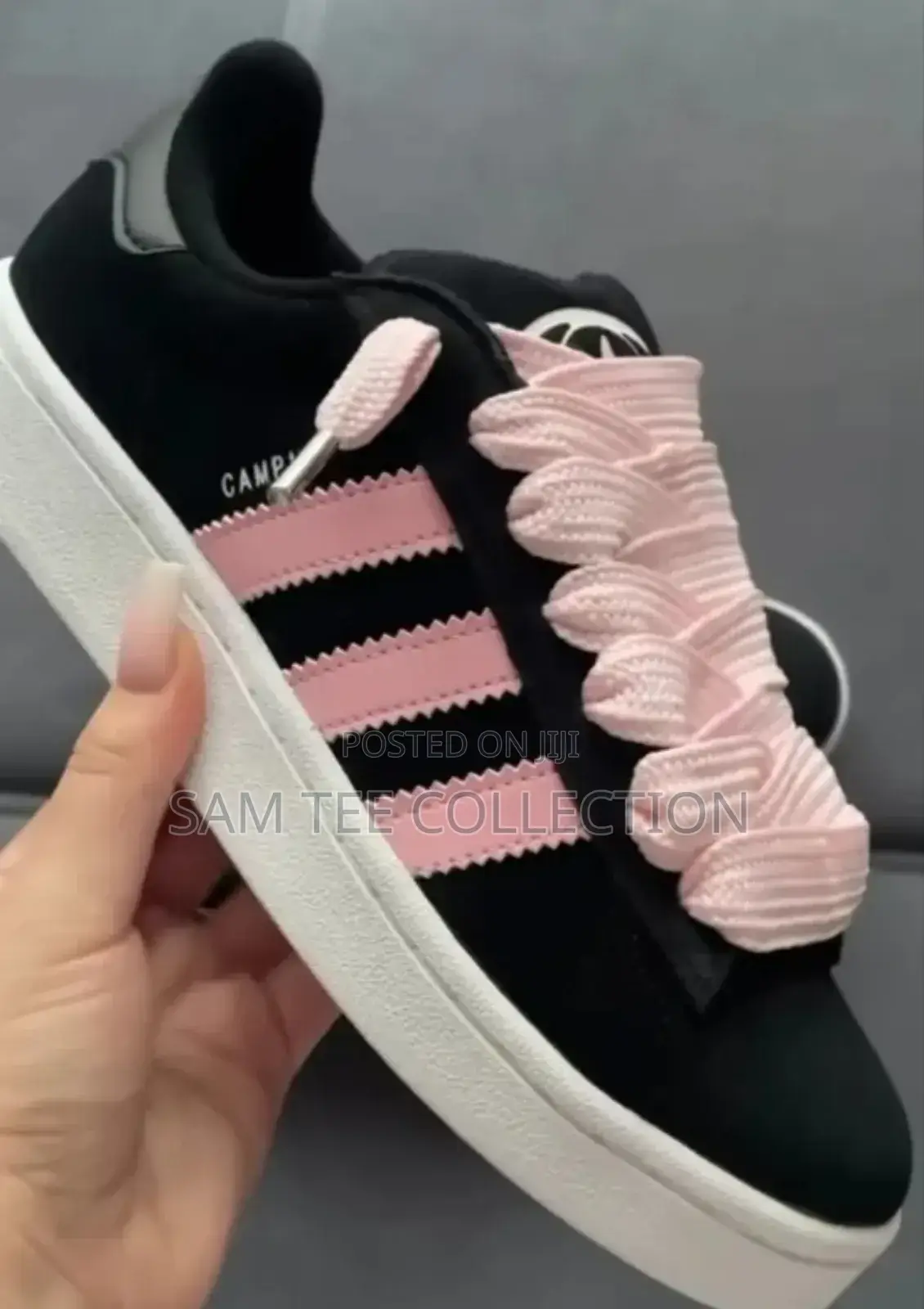Original Adidas Campus All Black/ Black and White