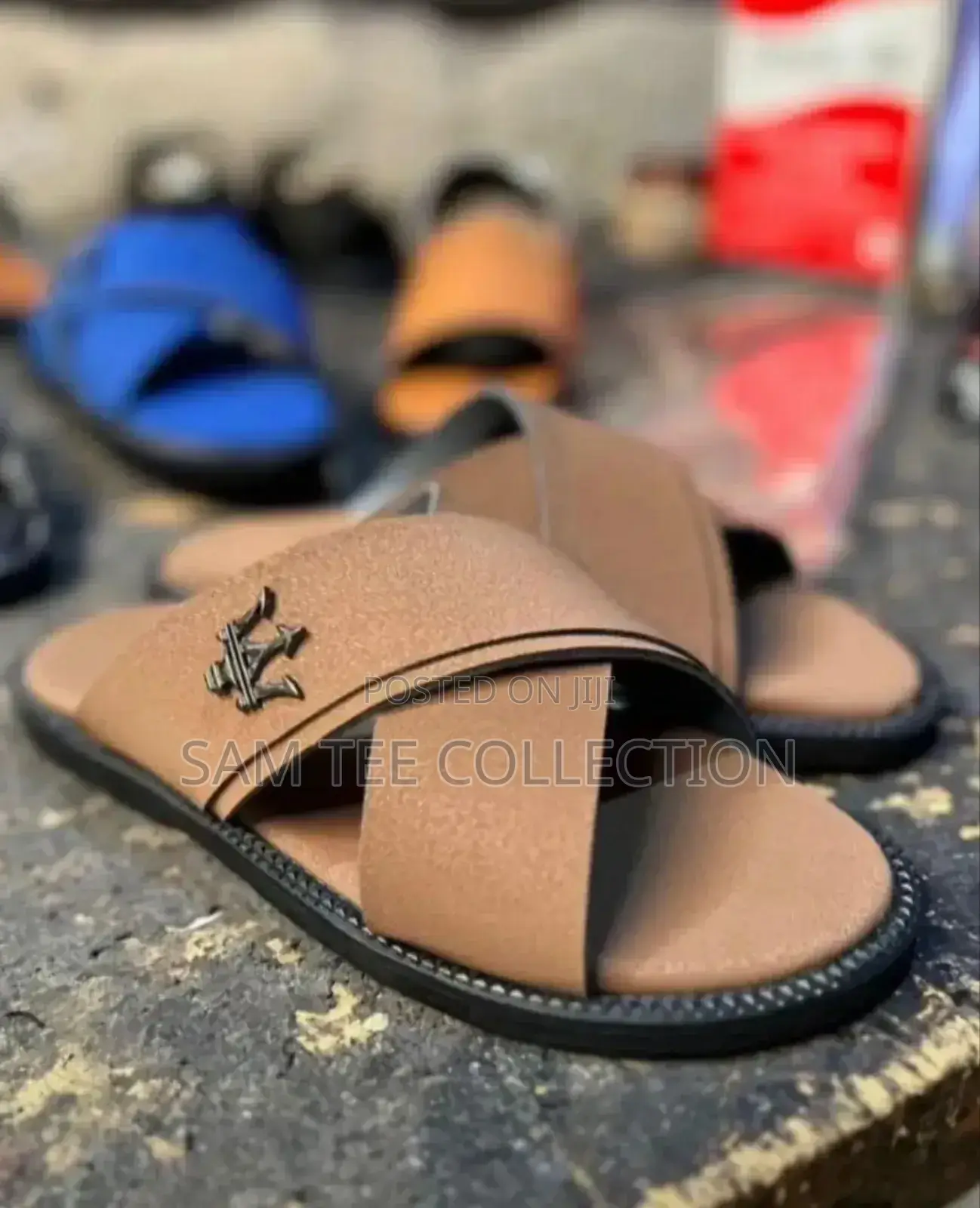 High -Quality Generic Men Leather Slippers, Free Delivery to Anywhere