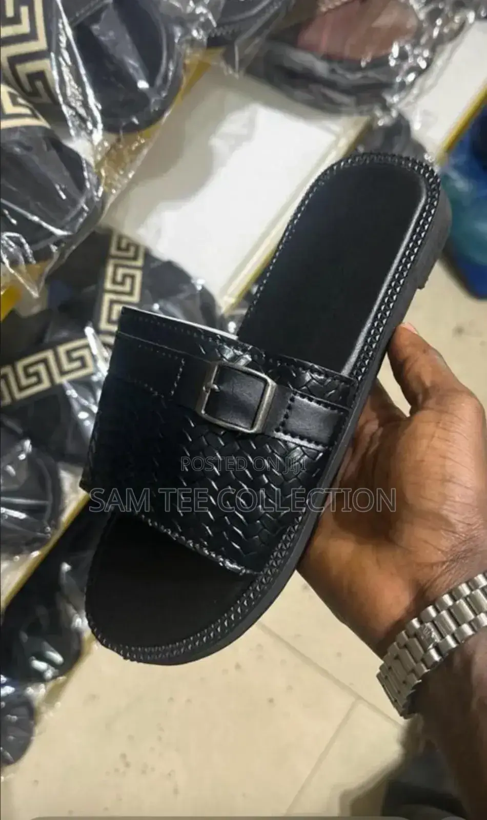 High -Quality Generic Men Leather Slippers, Free Delivery to Anywhere