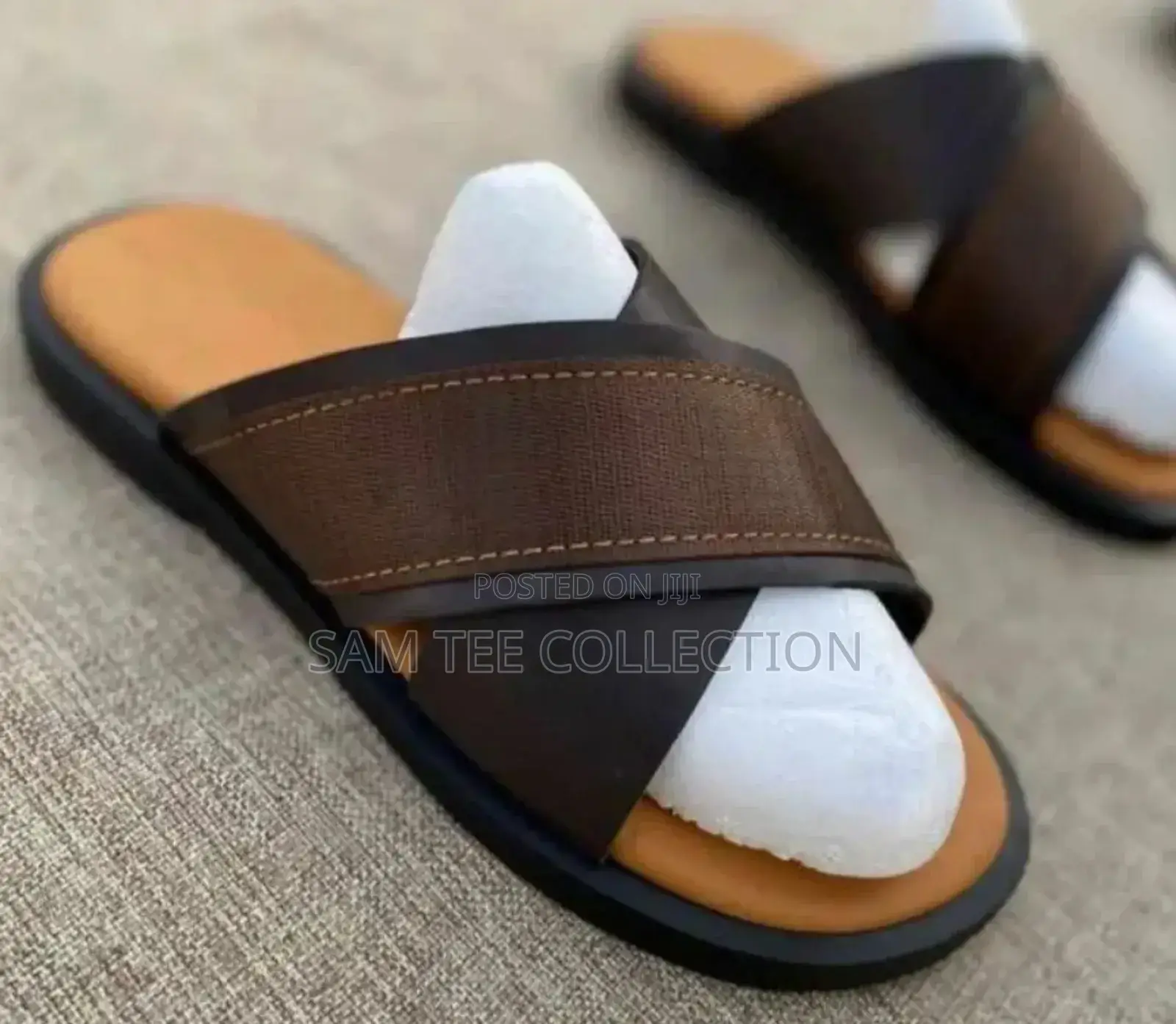 High -Quality Generic Men Leather Slippers, Free Delivery to Anywhere