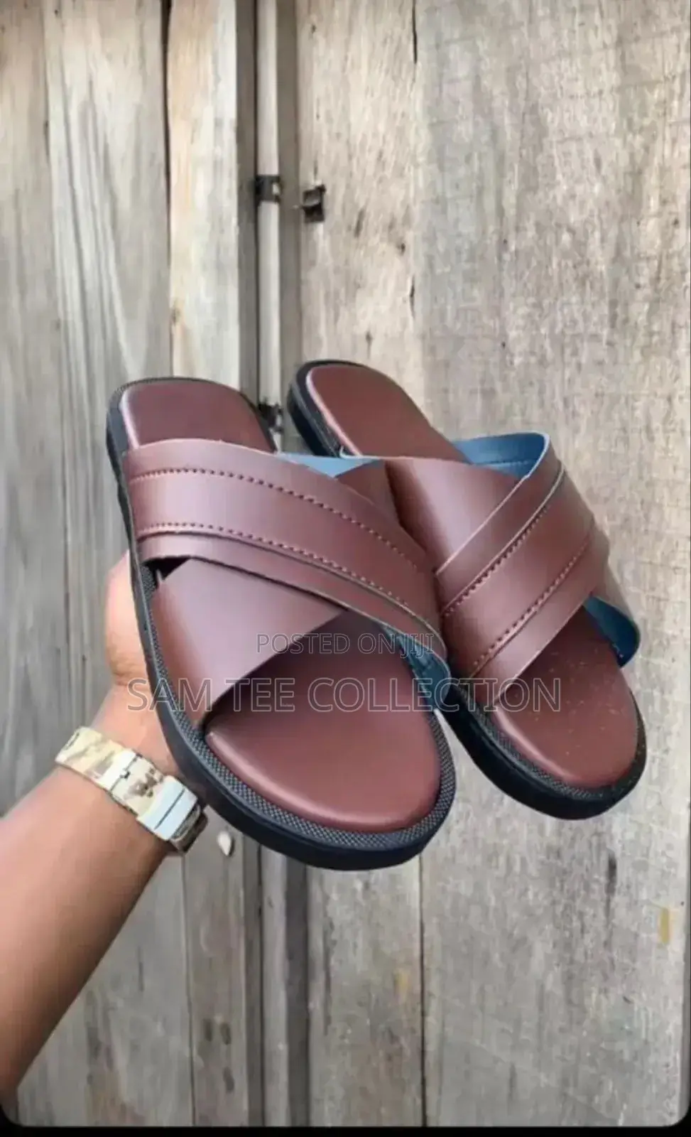 High -Quality Generic Men Leather Slippers, Free Delivery to Anywhere