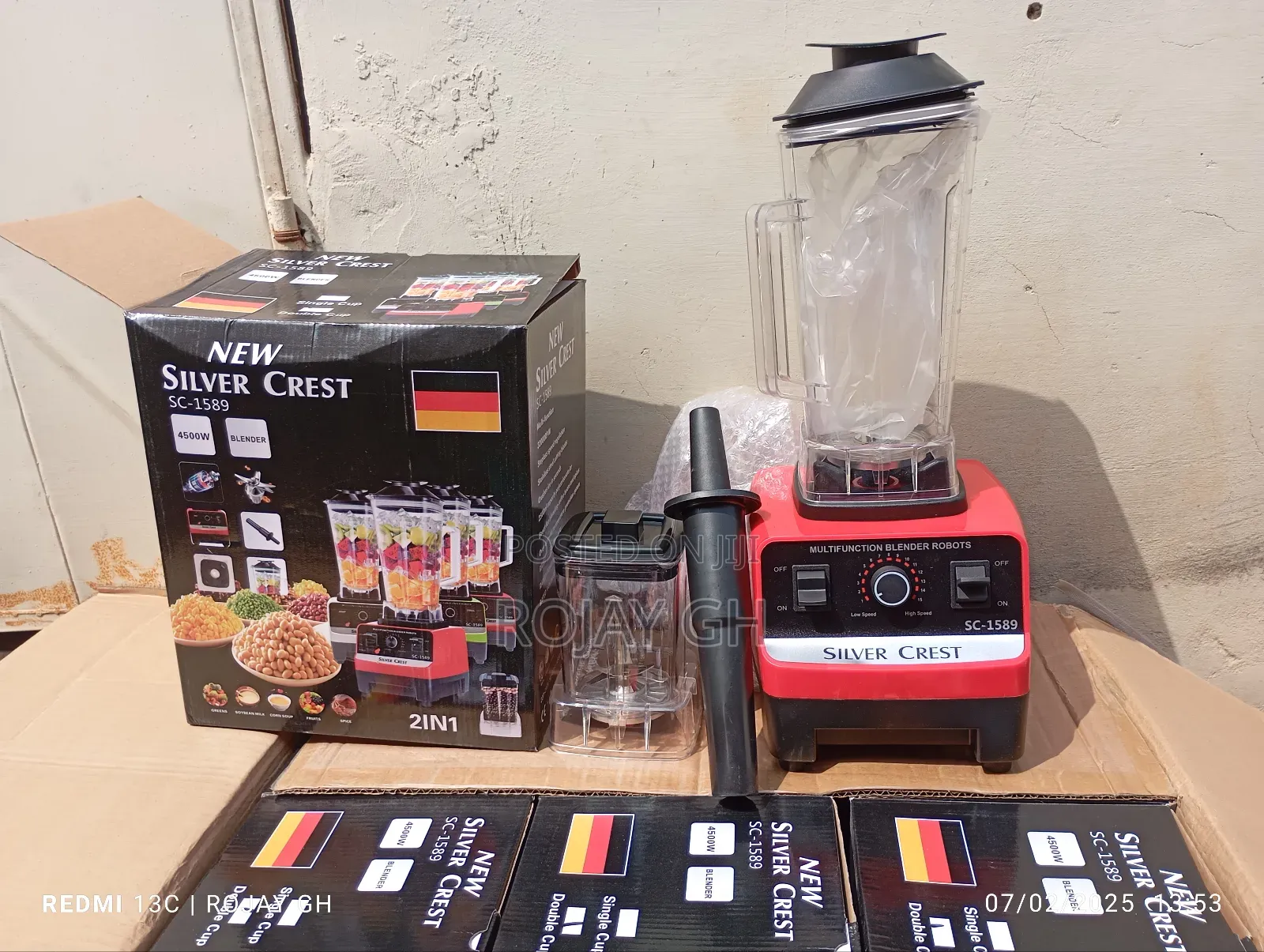 Silver Crest Double Jar Heavy Duty Commercial Blender - 2.5l