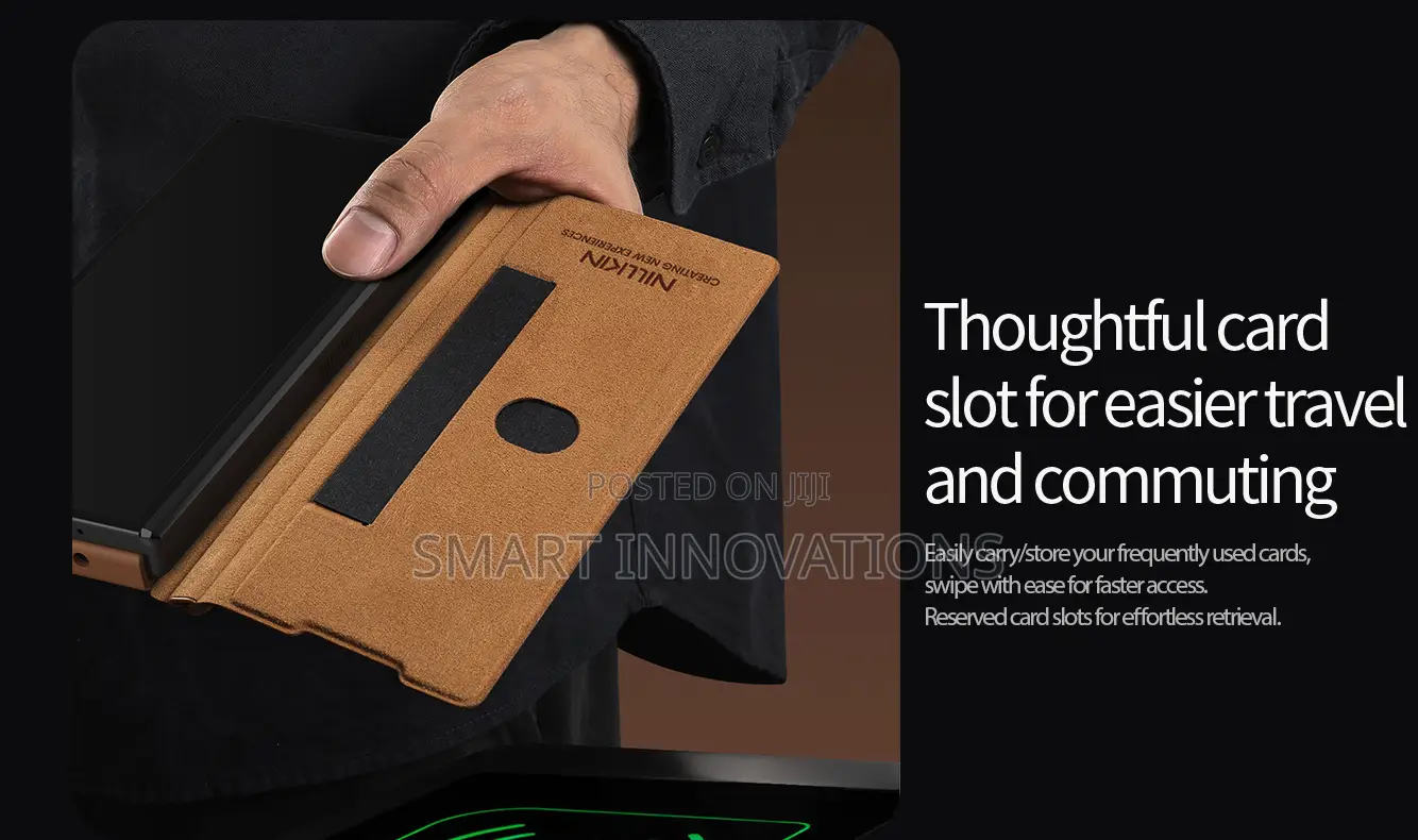 Galaxy Z Fold 7 Qin Pro Leather Cover With Stylus