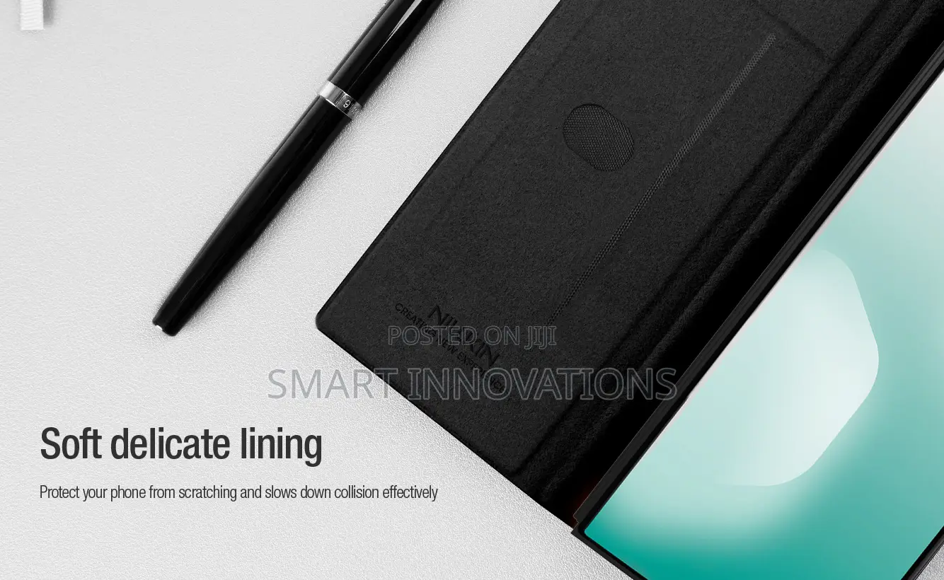 Galaxy Z Fold 7 Qin Pro Leather Cover With Stylus