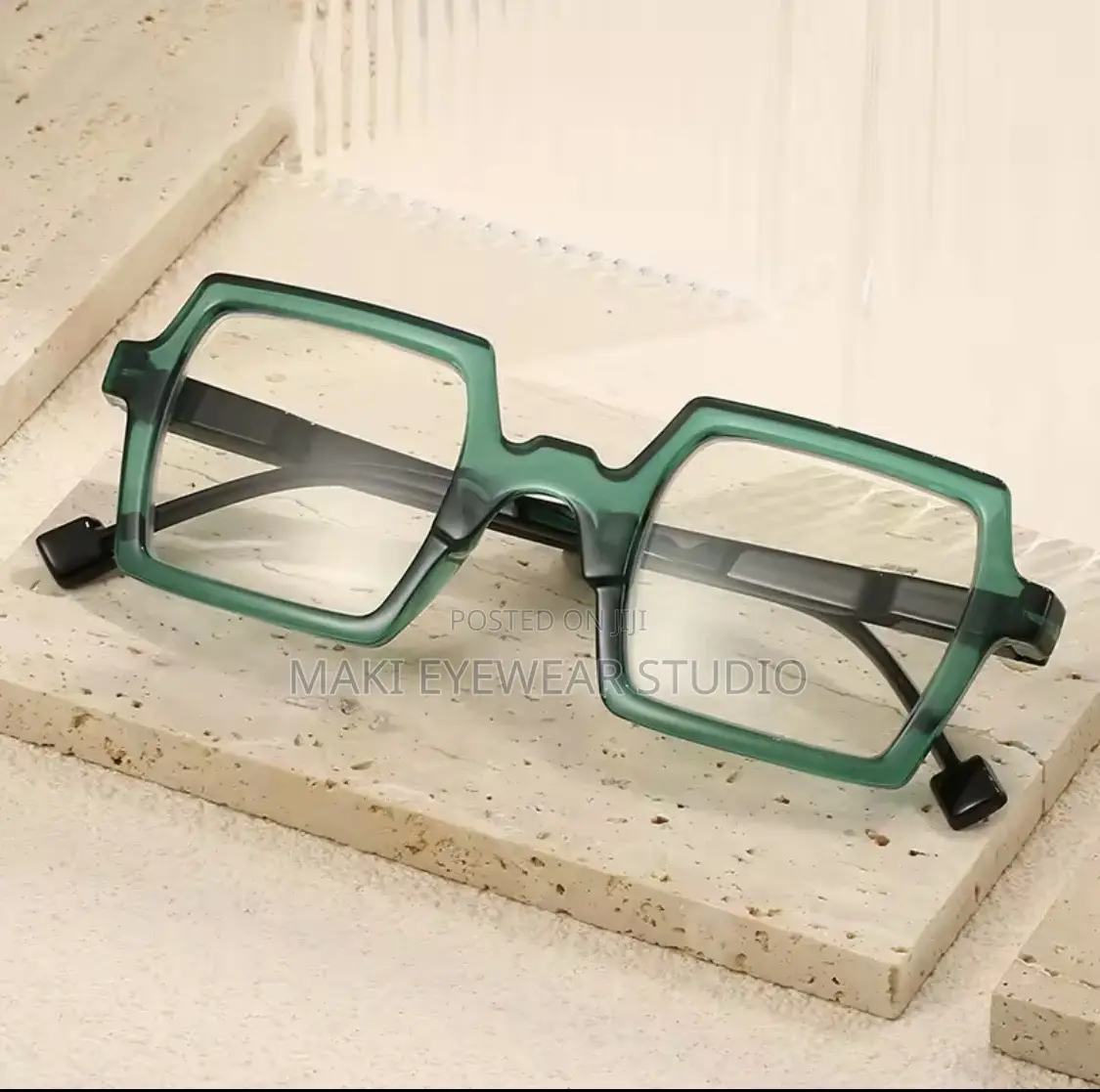 Square Frame Uv Protection Glasses and a Reading Glasses