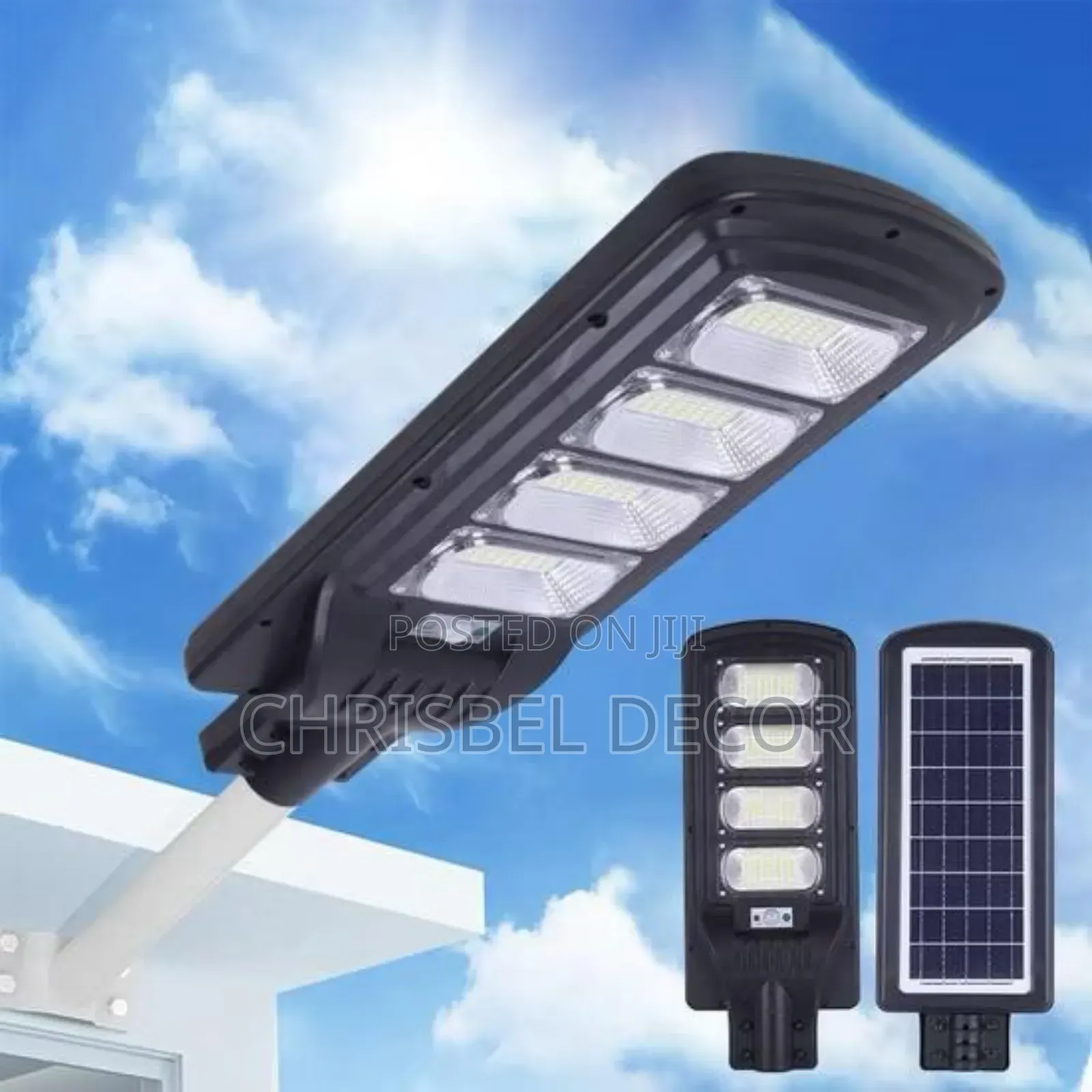 200w Solar Street Light With Remote + Bar