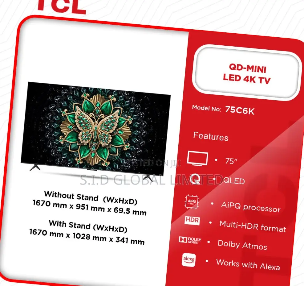 Experience Cinematic Brilliance On The 75-inch Tcl Qd-mini Led Tv