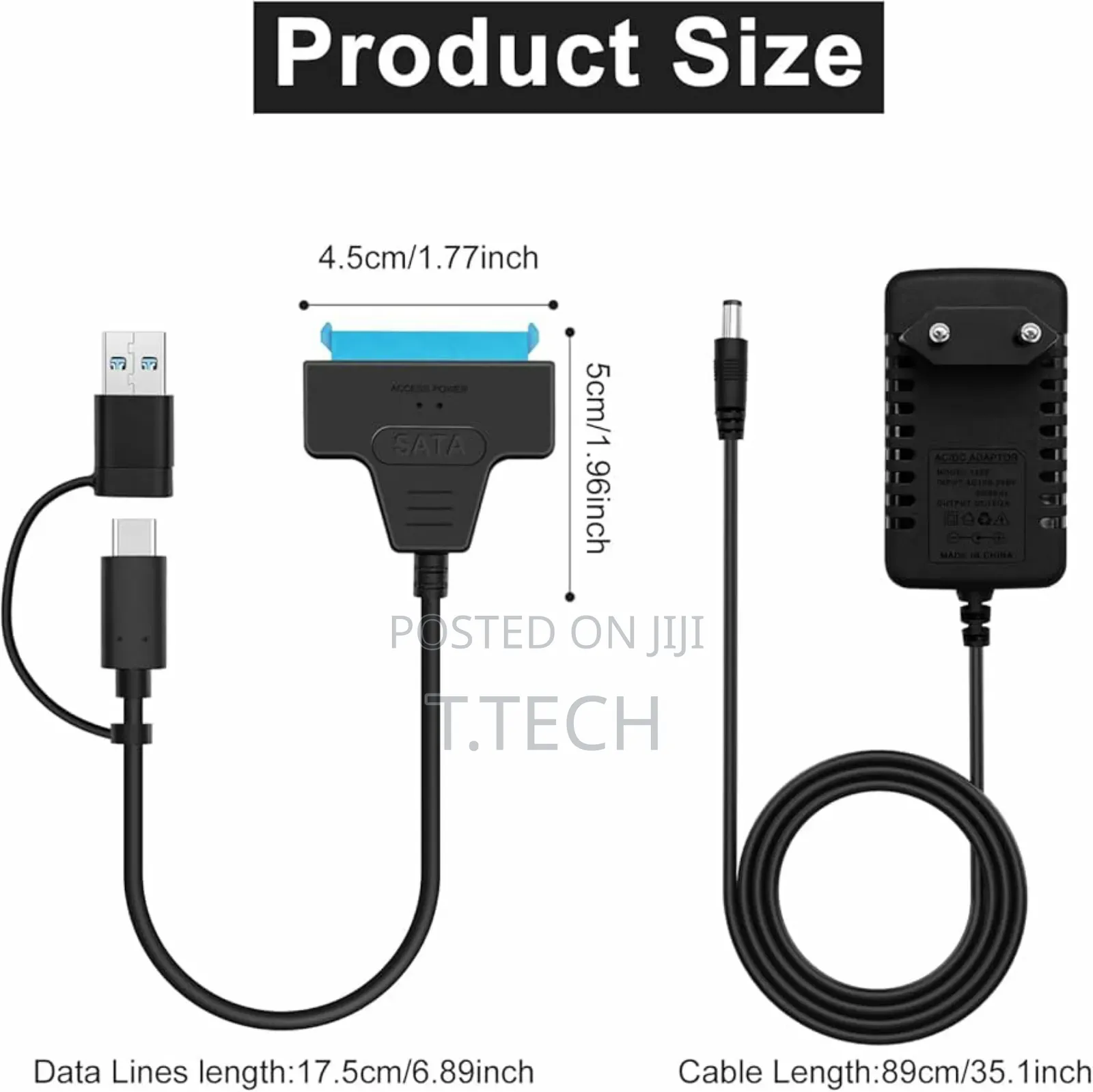 Sata to Usb/Type-C Cable