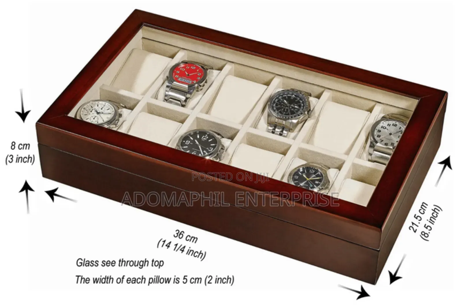 Wooden 12slots Watch Organiser