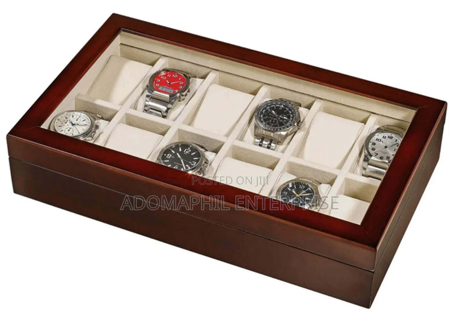 Wooden 12slots Watch Organiser