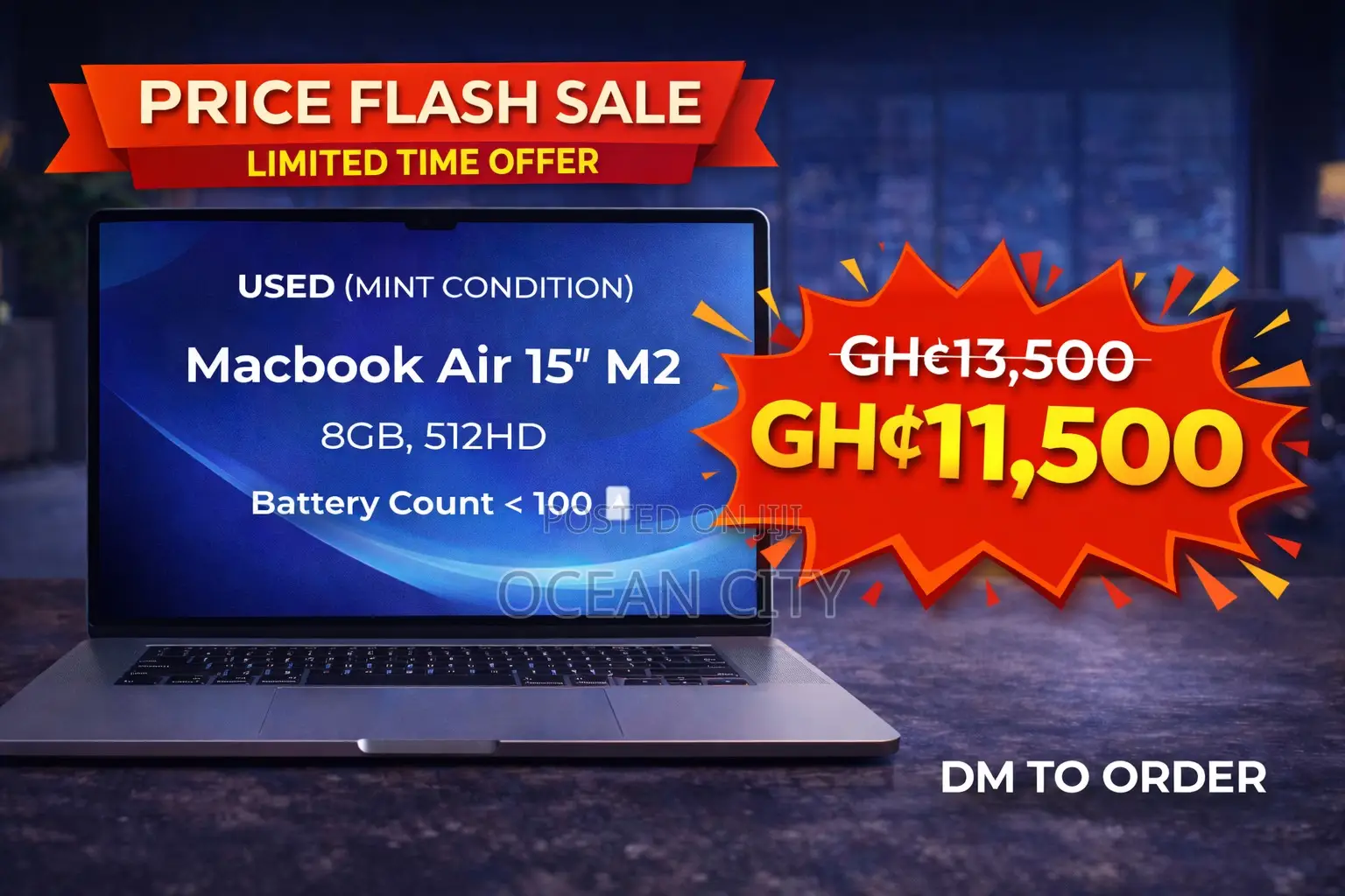 Laptop Apple MacBook Air 2023 M2 8GB Apple M2 Ultra SSD 512GB