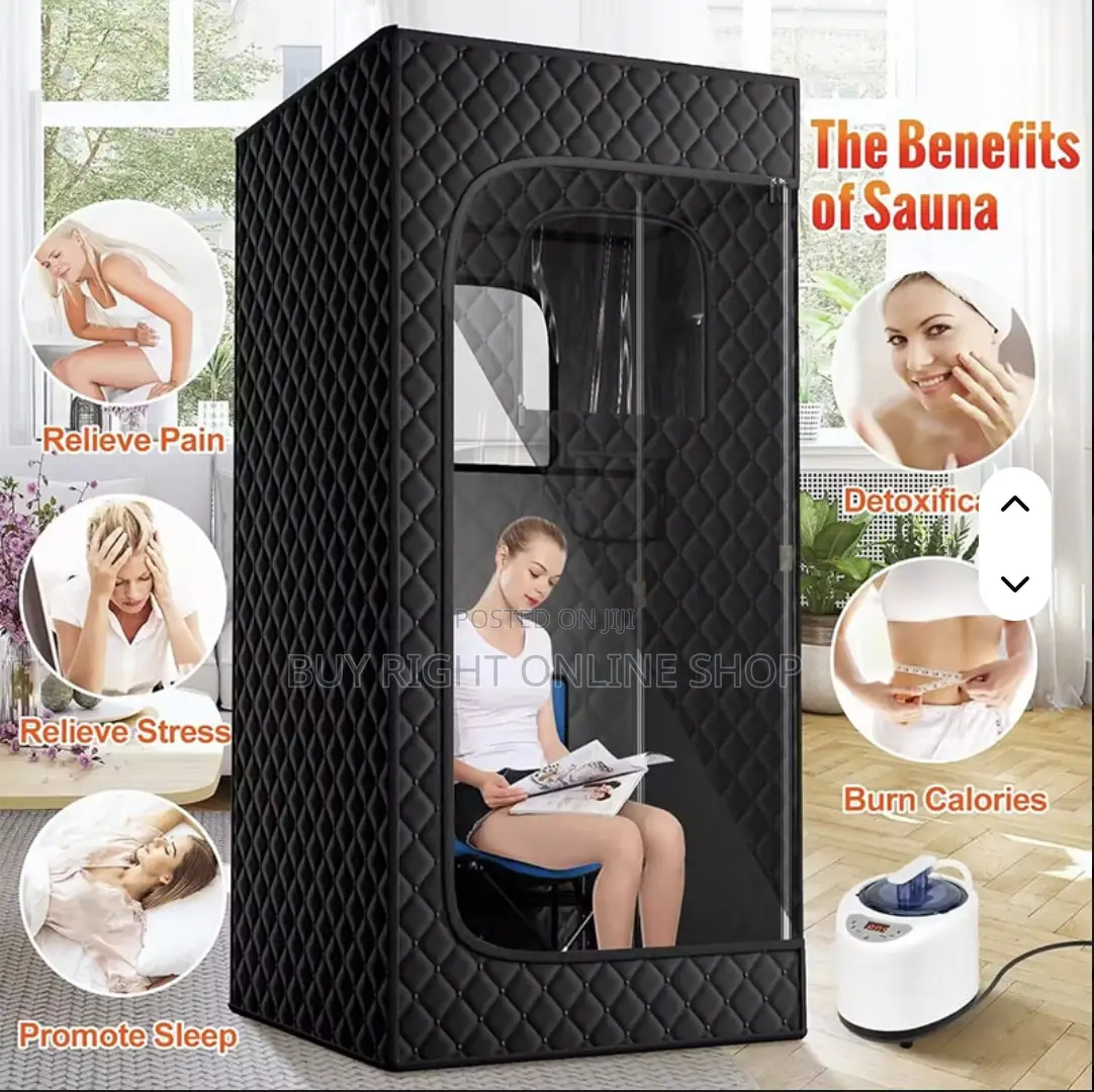 Portable Sauna Tent For Full Body Steam Bath(Slimming)- Black