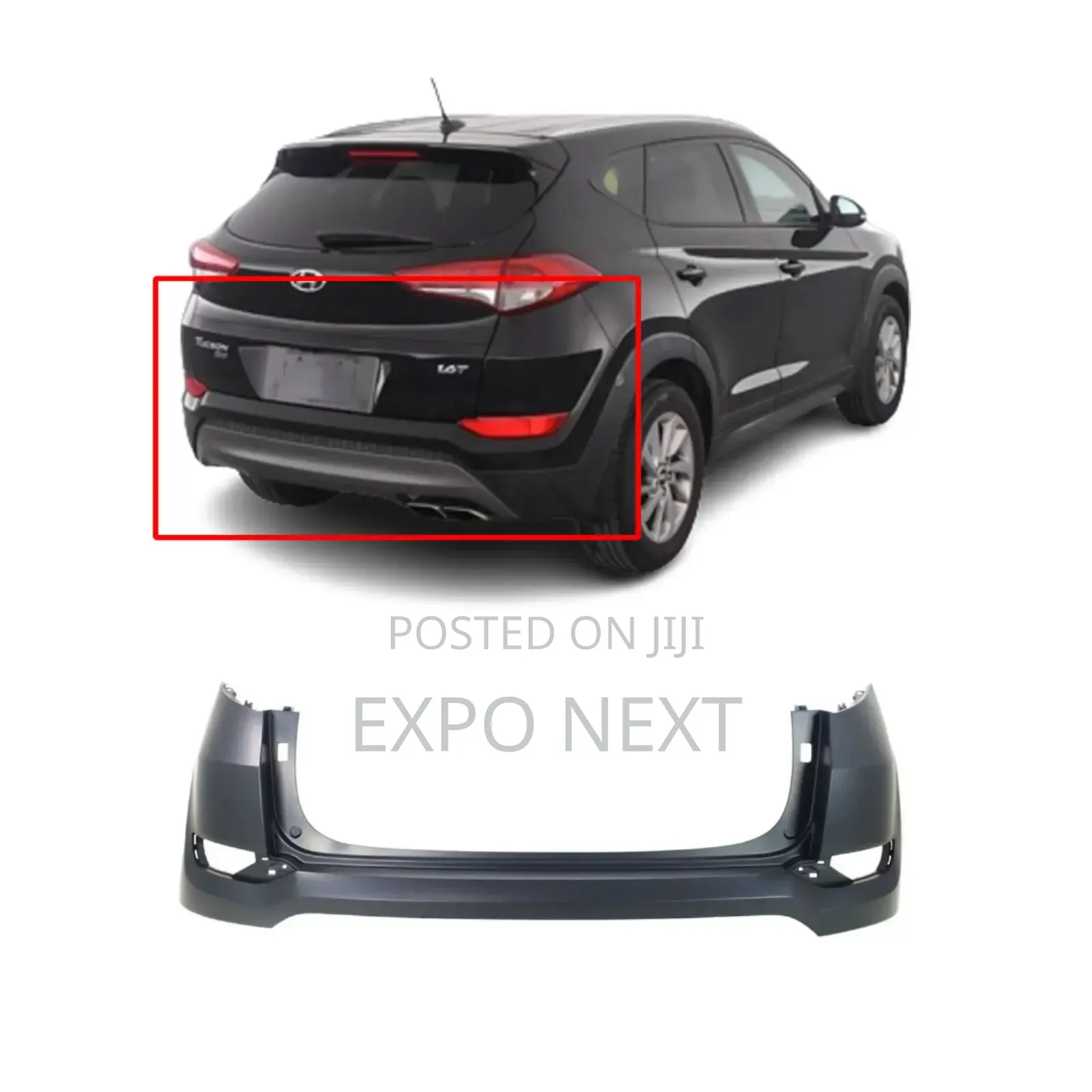 Back Upper Bumper Cover for 2016-2018 Hyundai Tucson Oem