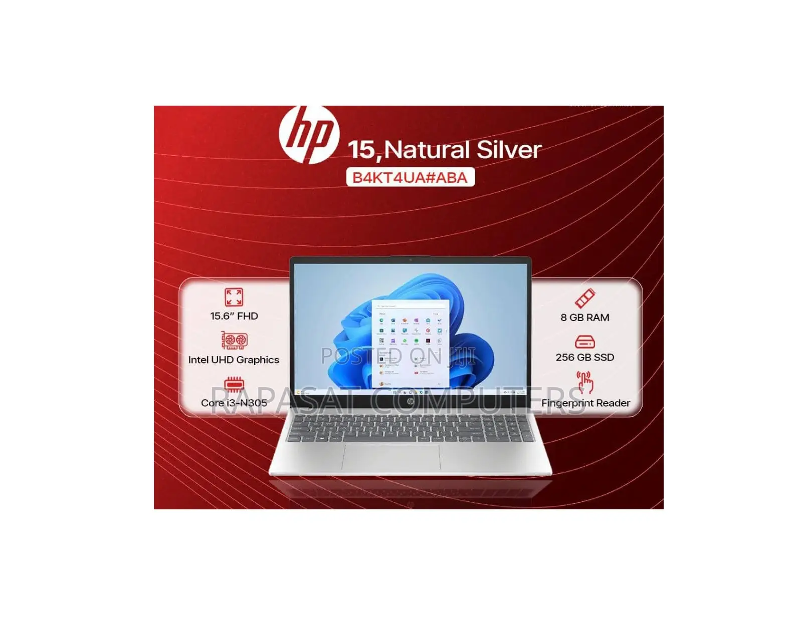New Laptop HP 15 8GB Intel Core i3 SSD 256GB