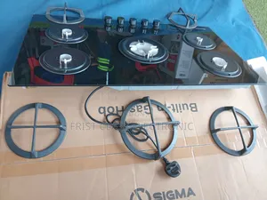 Sigma Built-in Gas Hob With Smooth Glass/Steel Surface