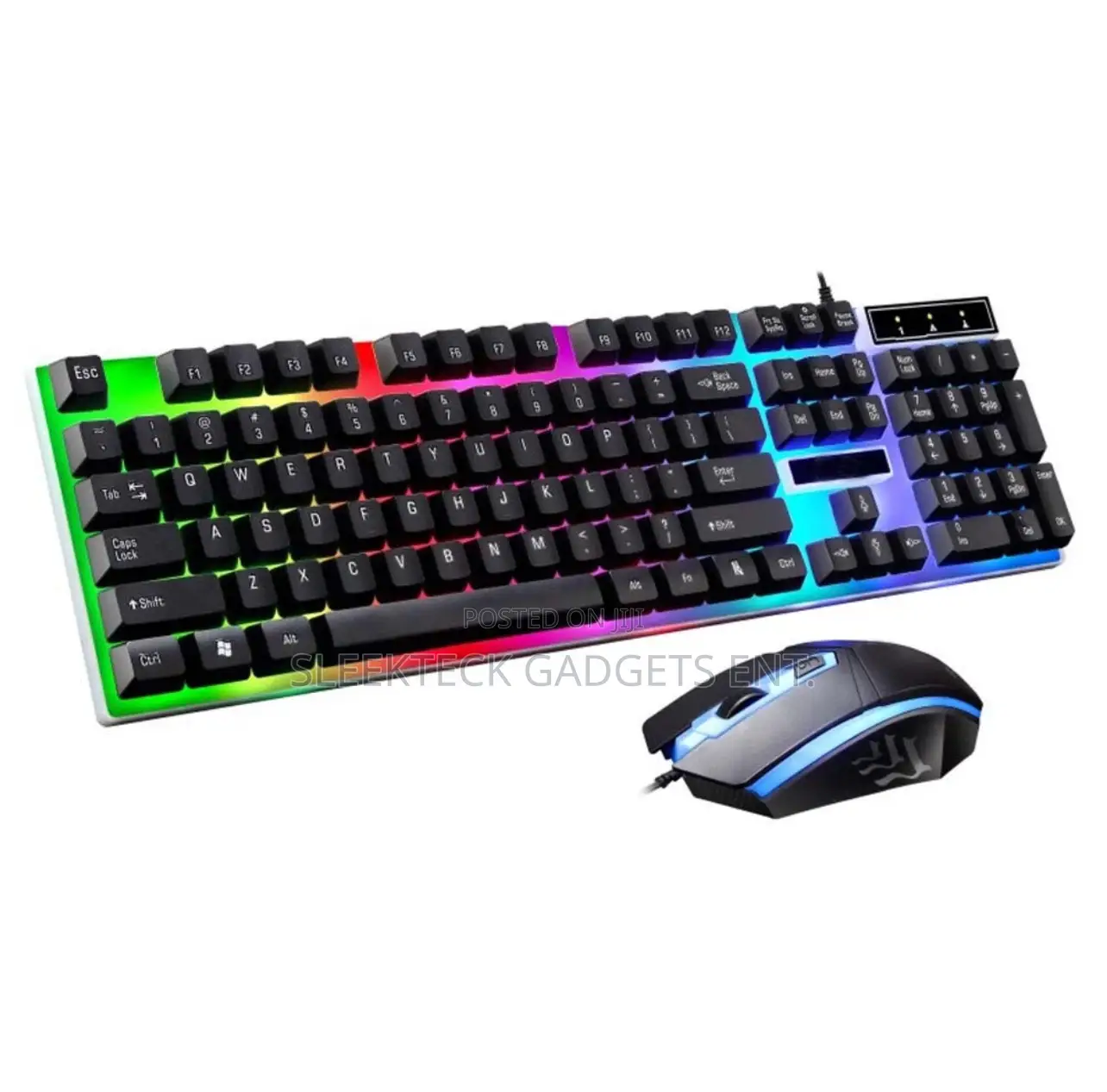 T6 Computer Desktop Gaming Keyboard Mouse Mechanical Led Light Backlit