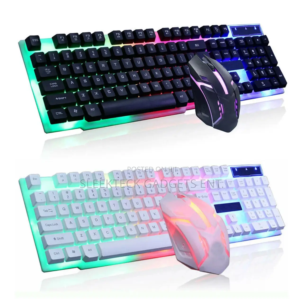 T6 Computer Desktop Gaming Keyboard Mouse Mechanical Led Light Backlit