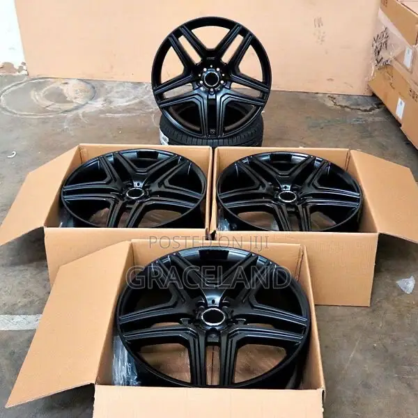 This Is Original Mercedes Benz Black-Gray Alloys Rim 22 Inches -4 Set