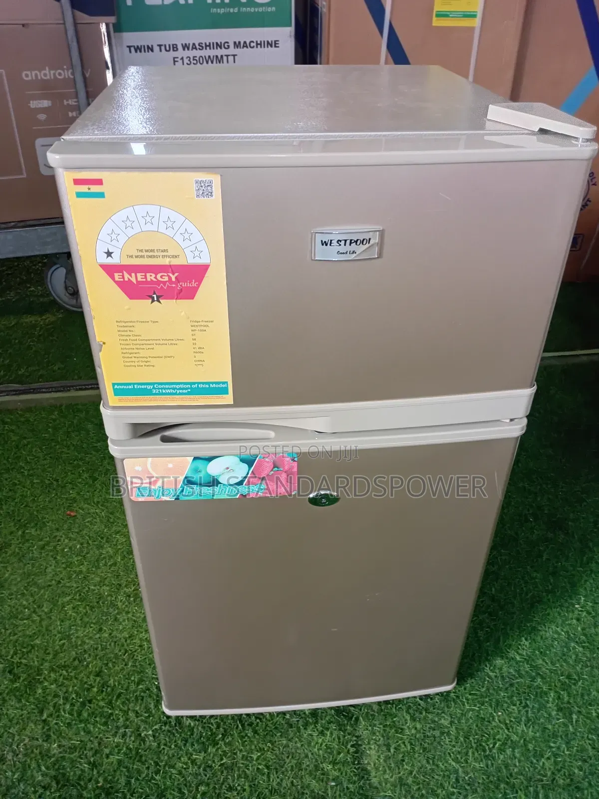 Westpool Compact Powerful 80l Westpool Double Door Table Top Fridge