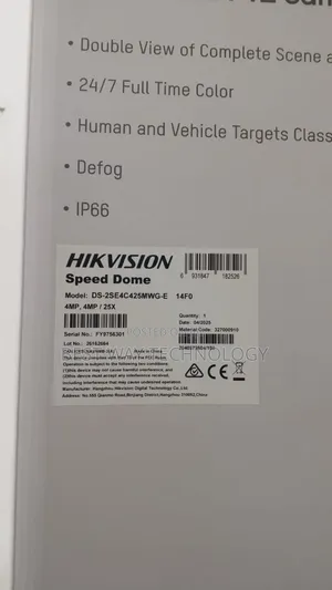 PTZ 4mp Hikvision Camera 25x Colourv