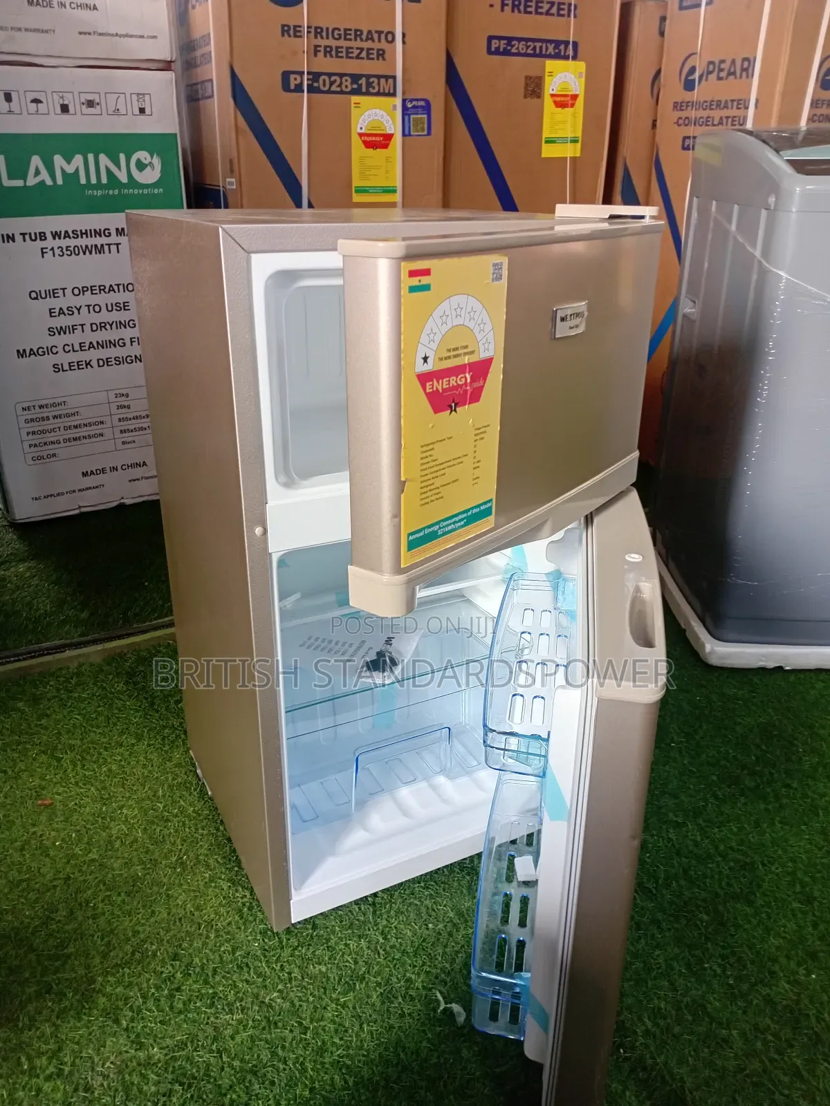 Westpool Quiet Efficient 80l Westpool Double Door Table Top Fridge
