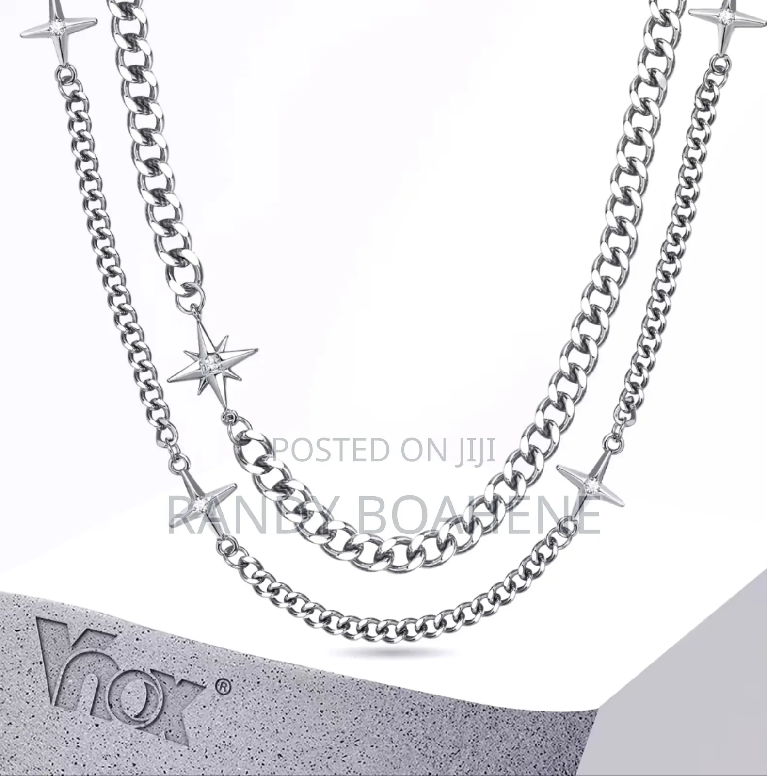 Double Strand Cuban Fashion Chain Necklace
