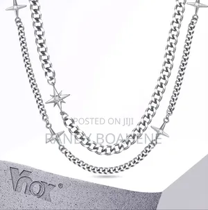Double Strand Cuban Fashion Chain Necklace