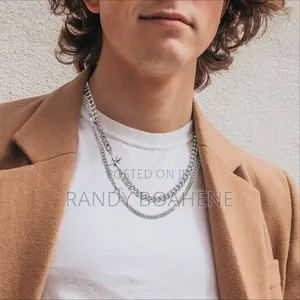 Double Strand Cuban Fashion Chain Necklace